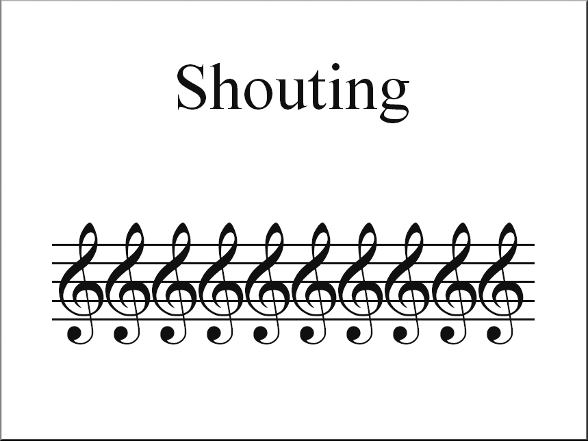 shouting