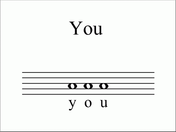 you