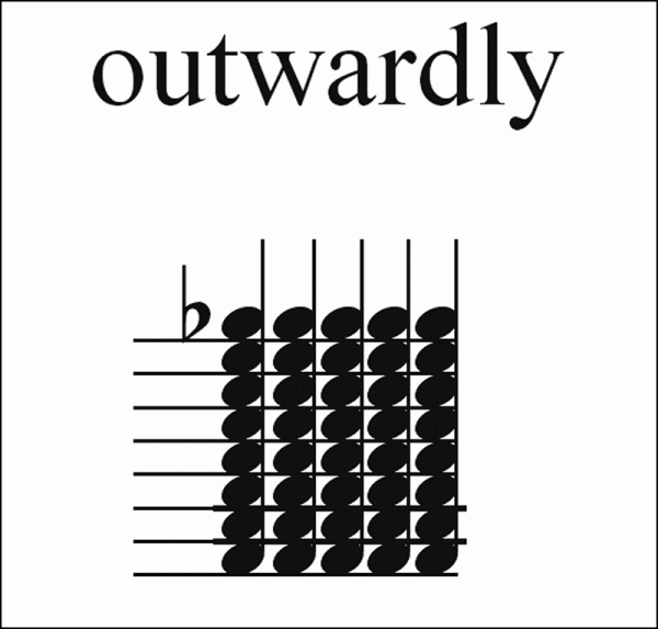 outwardly
